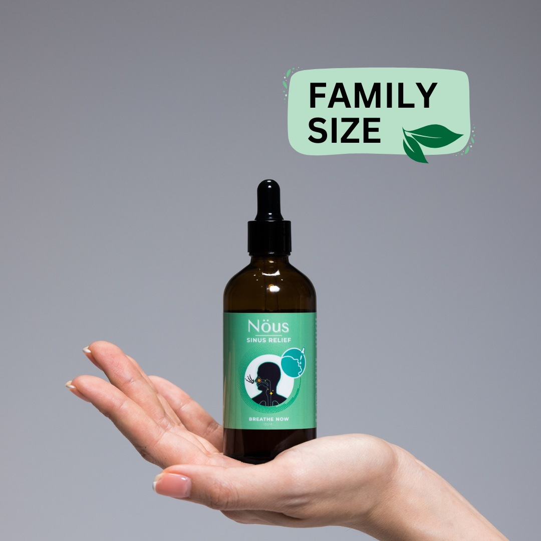 Nöus Sinus Relief Remedy 100ml: Family Size + FREE SHIPPING